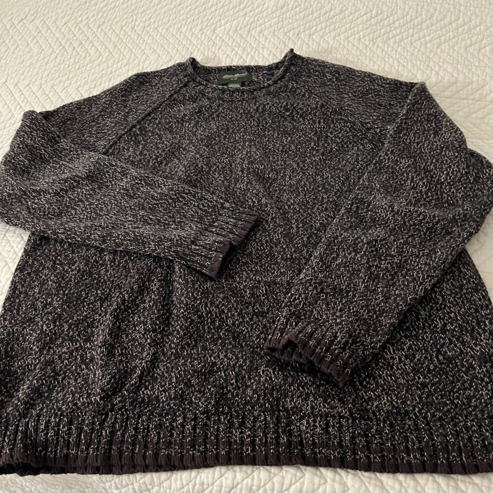 Eddie Bauer brown cotton sweater